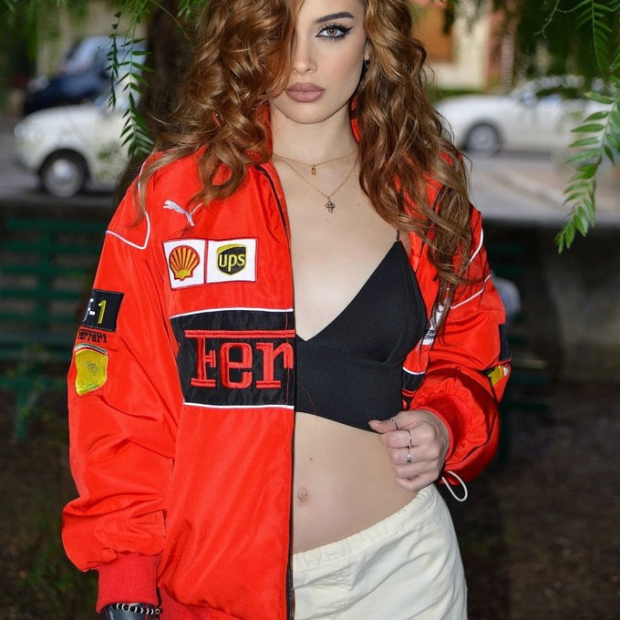 Red Vintage Racing Jacket