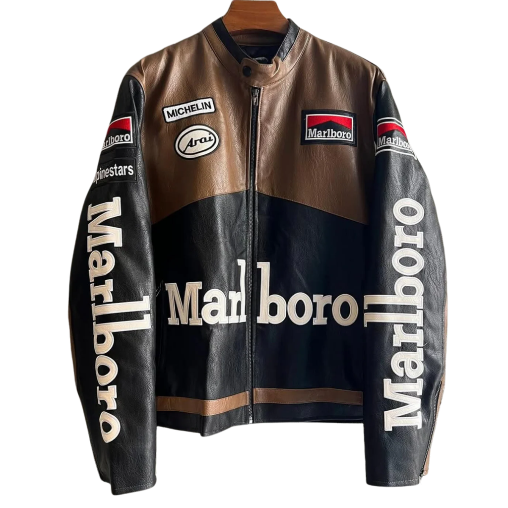 Retro MB Leather Racing Jacket
