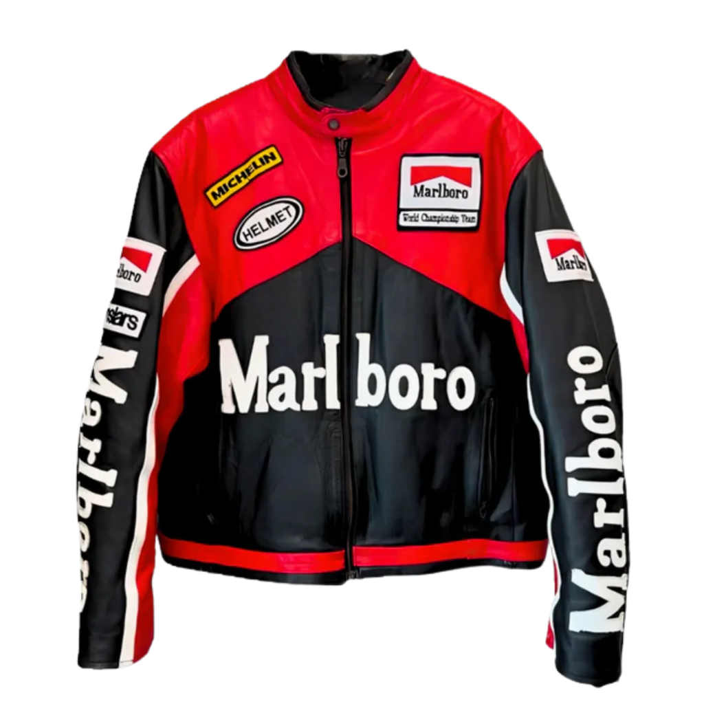 Black MB Leather Racing Jacket