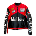 Black MB Leather Racing Jacket