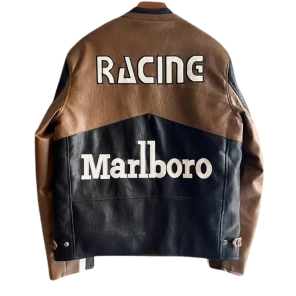 Retro MB Leather Racing Jacket