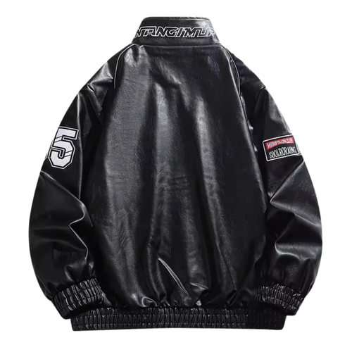 Black LAP 85 Leather Racing Jacket
