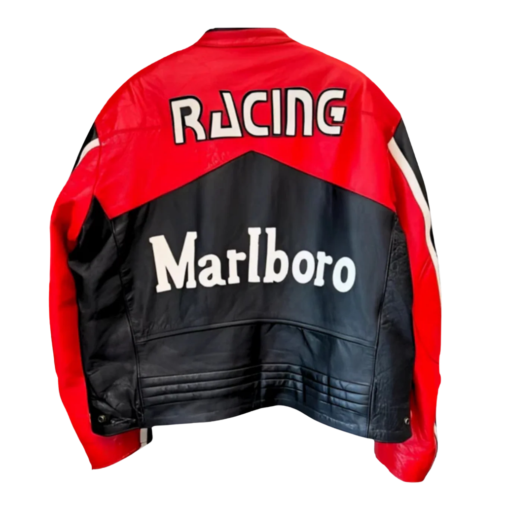 Black MB Leather Racing Jacket