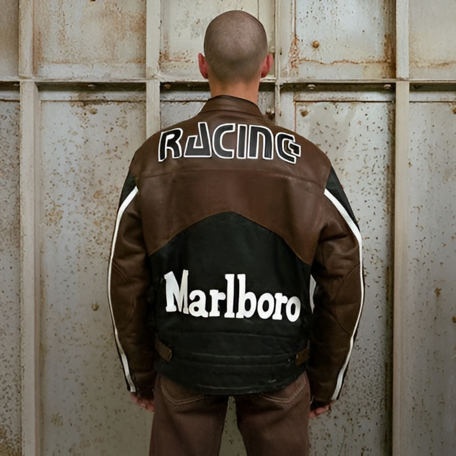 Retro MB Leather Racing Jacket