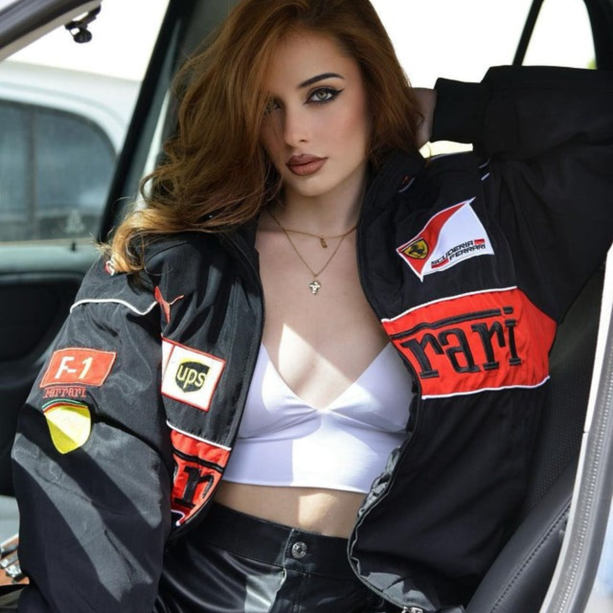 Black Vintage Racing Jacket