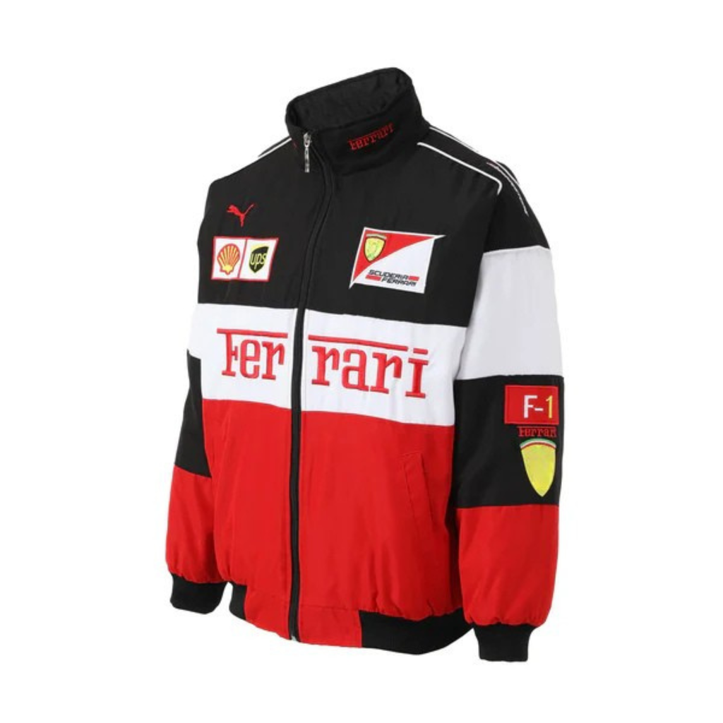 White Vintage Racing Jacket