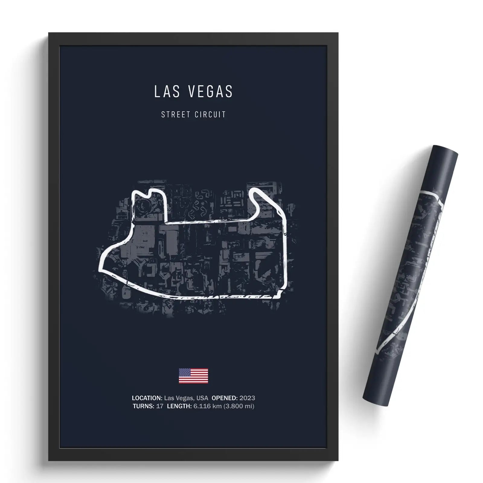 FORMULA 1 LAS VEGUS CIRCIUT POSTER