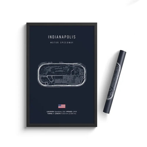 NASCAR INDIANAPOLIS CIRCUIT POSTER